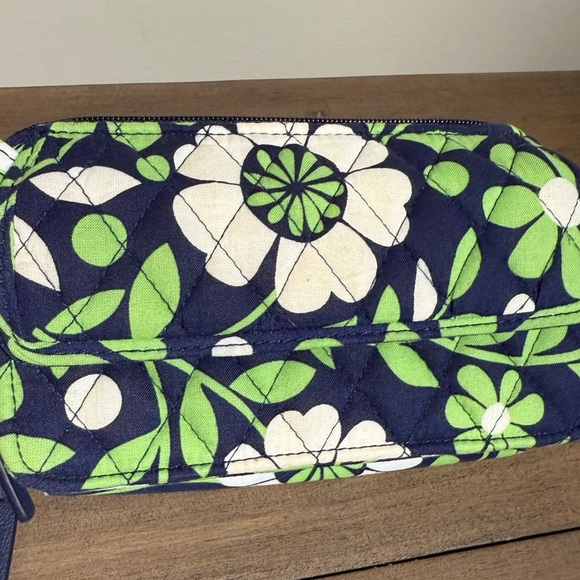 Vera Bradley Blue and Green Floral Clutch Wristlet - Picture 2 of 6
